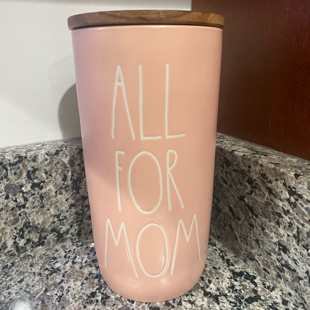 Rae Dunn Pink 'All For Mom' Canister